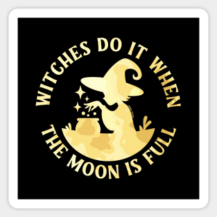 Witches Do It When the Moon is Full Cheeky Witch® Sticker